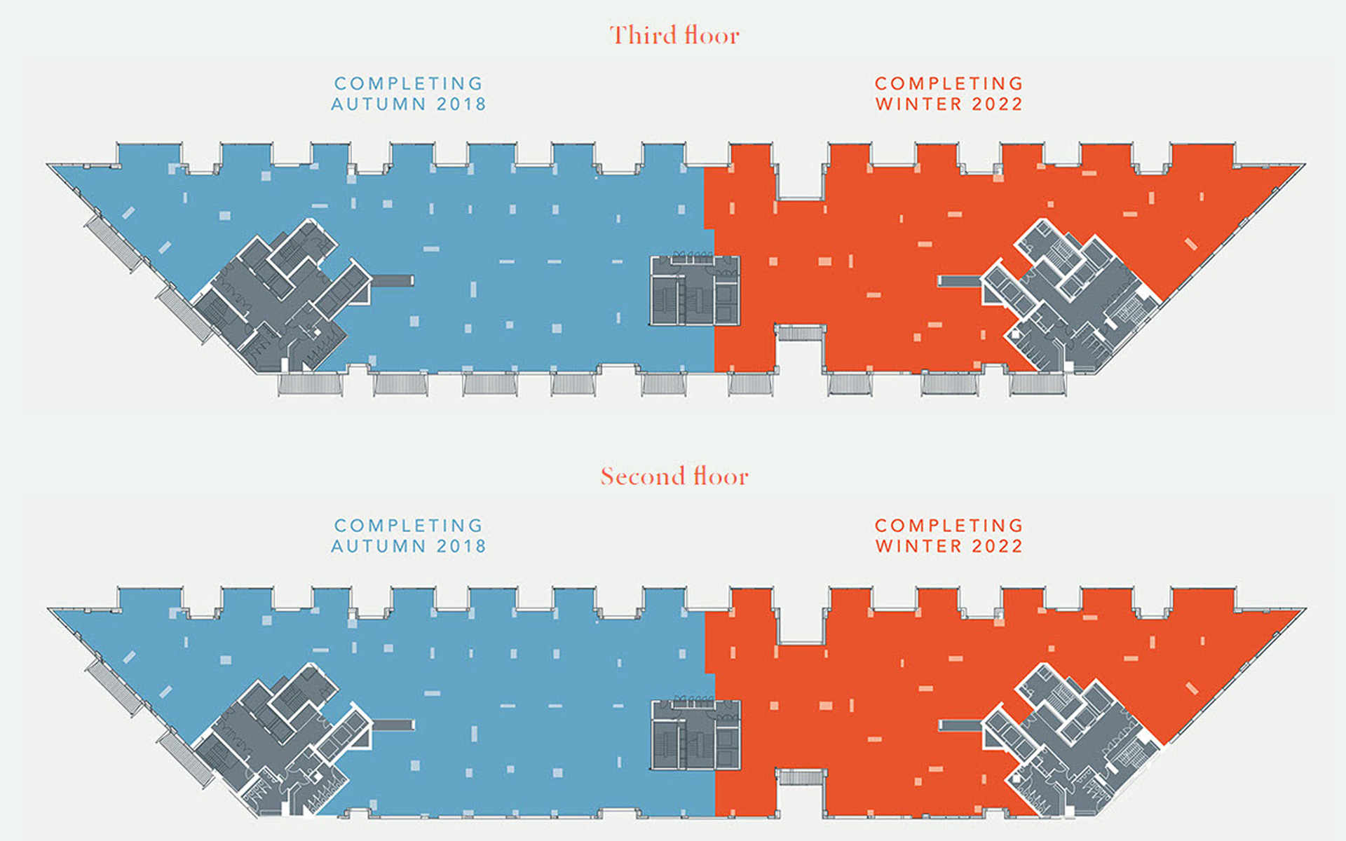 Berkeley, iBasin, Commercial Units, The Building, The Plans, Second and Third Floors
