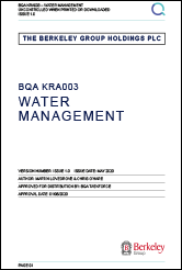 Berkeley Group - Water Management