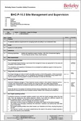 Site Management and Supervision Version 2