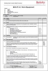 Work Equipment Version 1