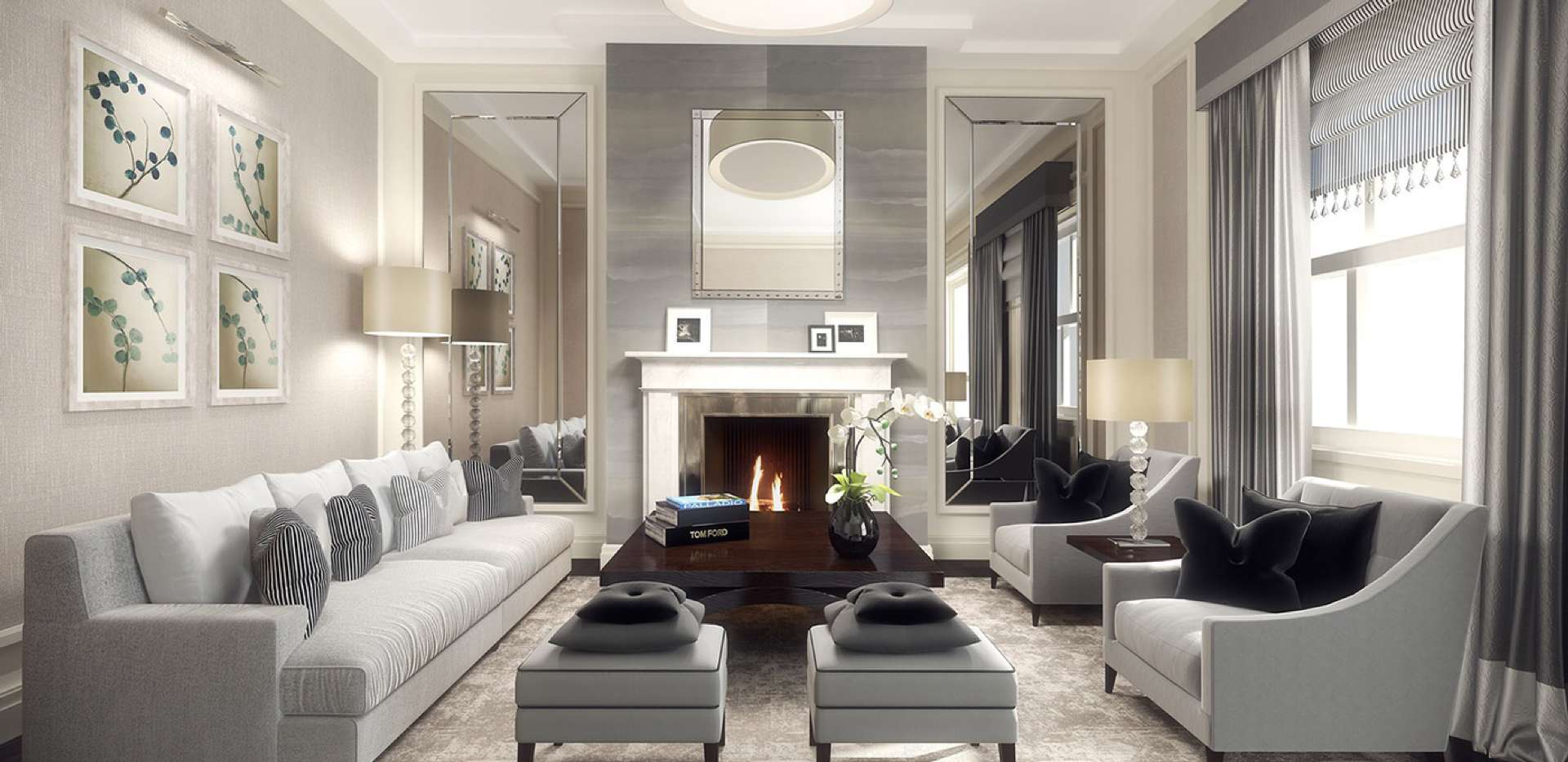 St James, Hurlingham Gate, Lounge, Living Area, Fireplace, Interior