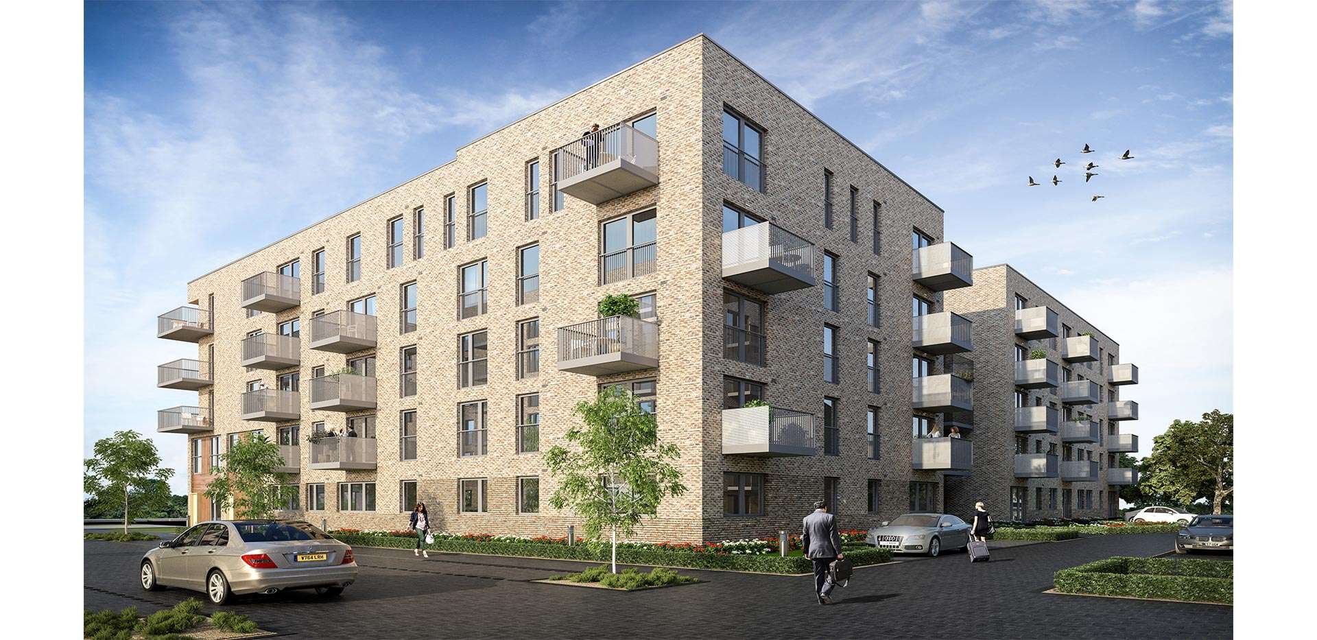 Berkeley, Marine Wharf, Endeavour House, Day CGI