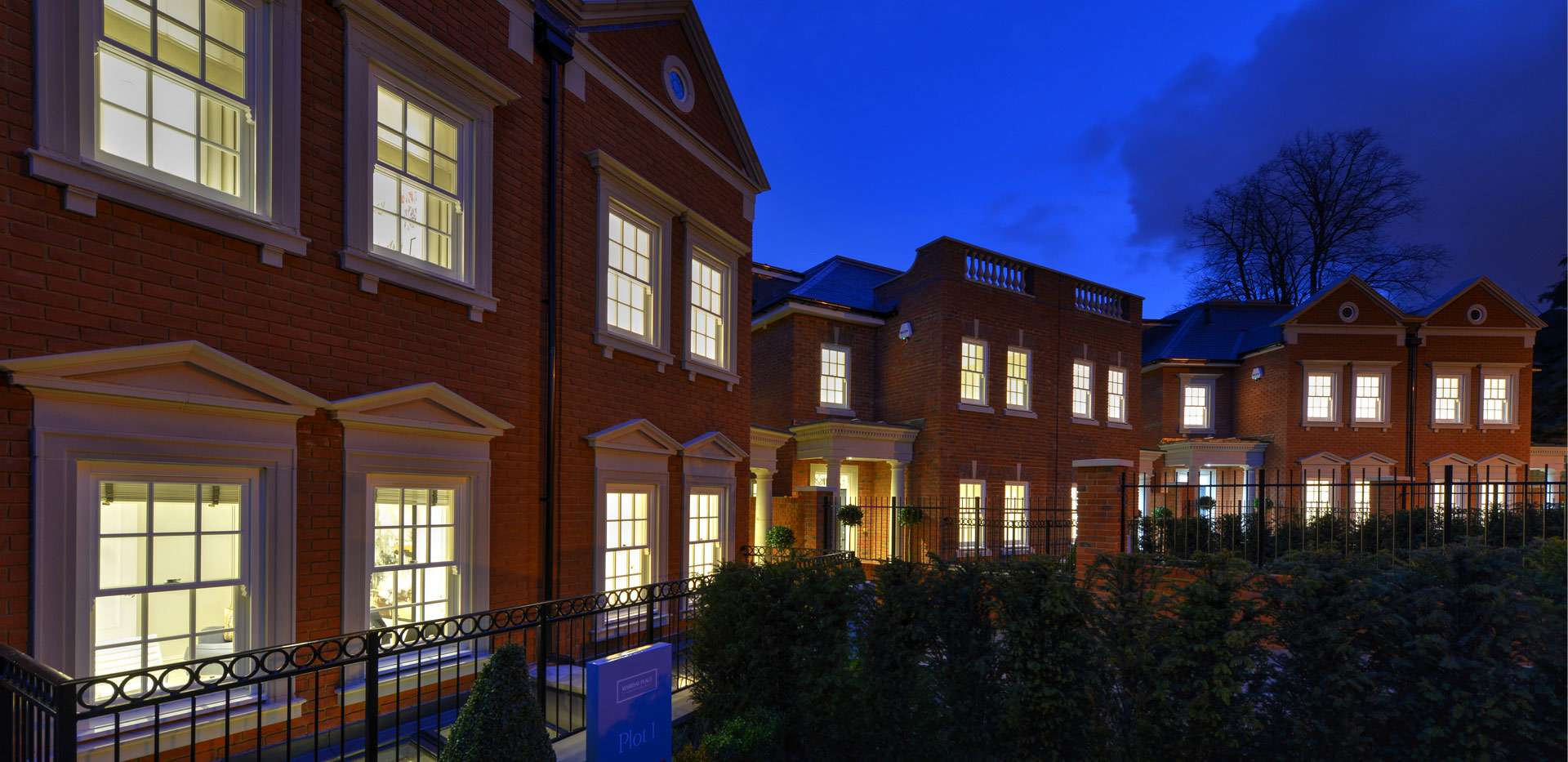 Berkeley, Wimbledon, Marryat Place, Exterior, Street Scene, Dusk2