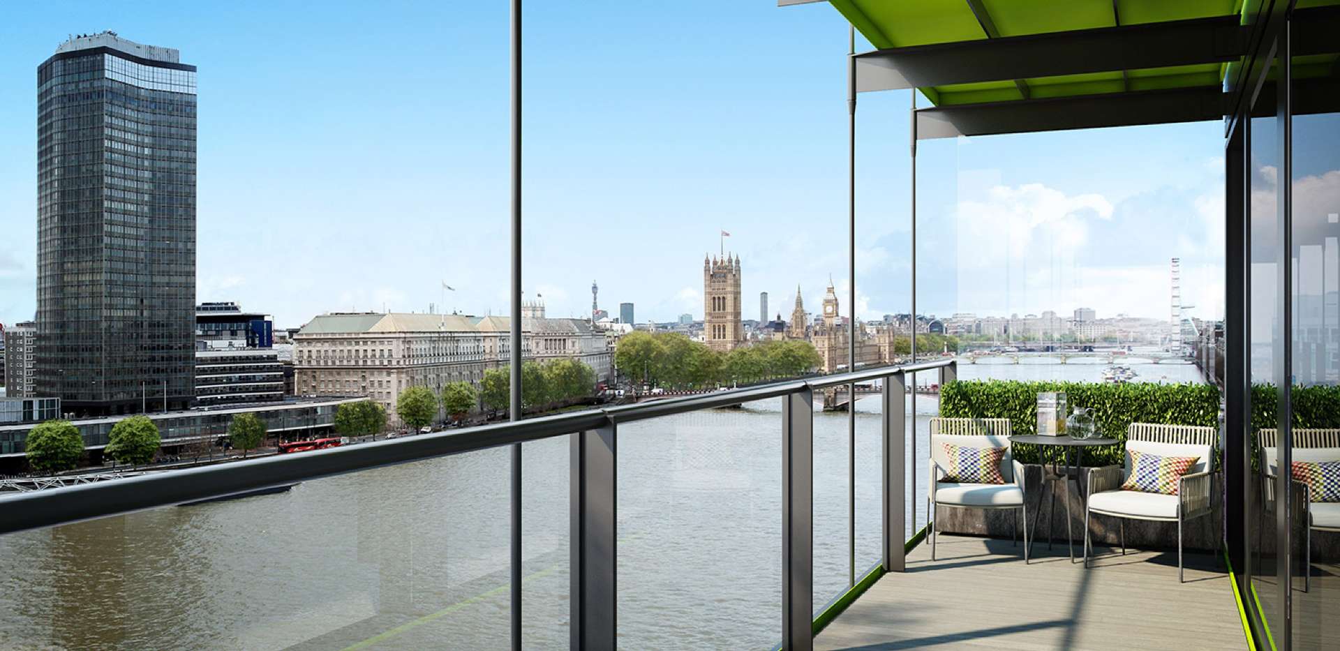 St James, Merano Residences, Balcony, Terrace, CGI, Interior