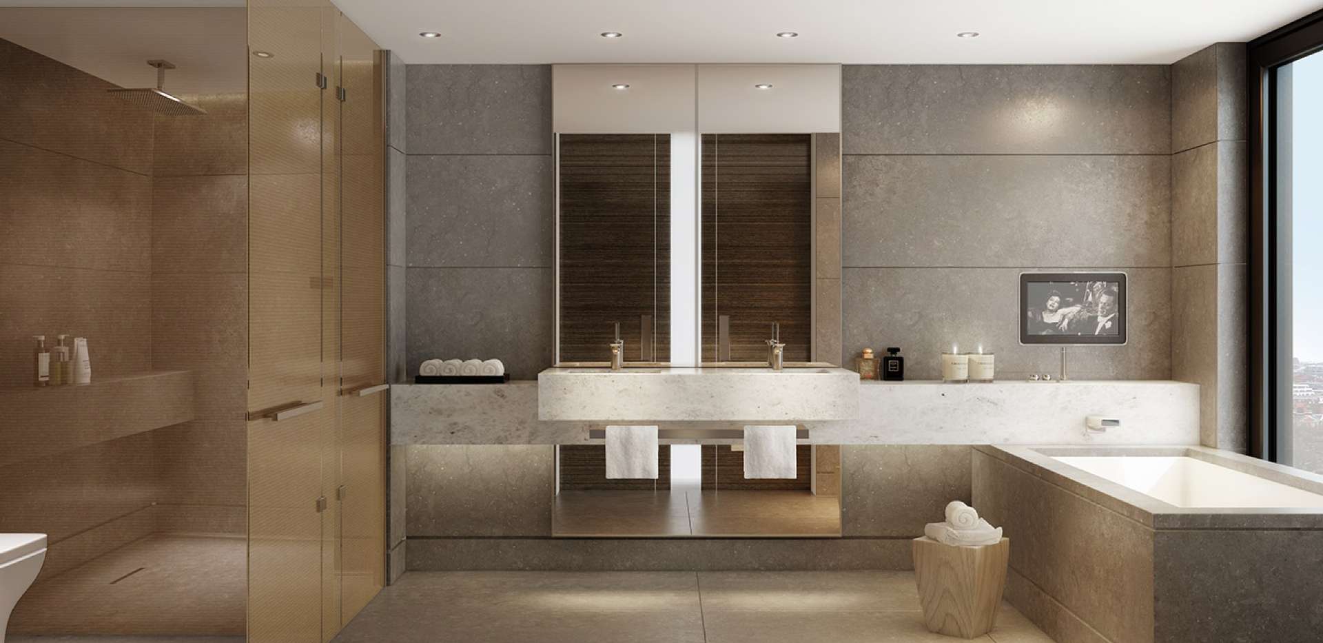 St James, Merano Residences, Bathroom, CGI, Interior