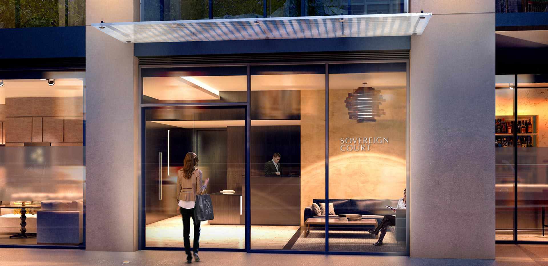 St George, Sovereign Court, Entrance