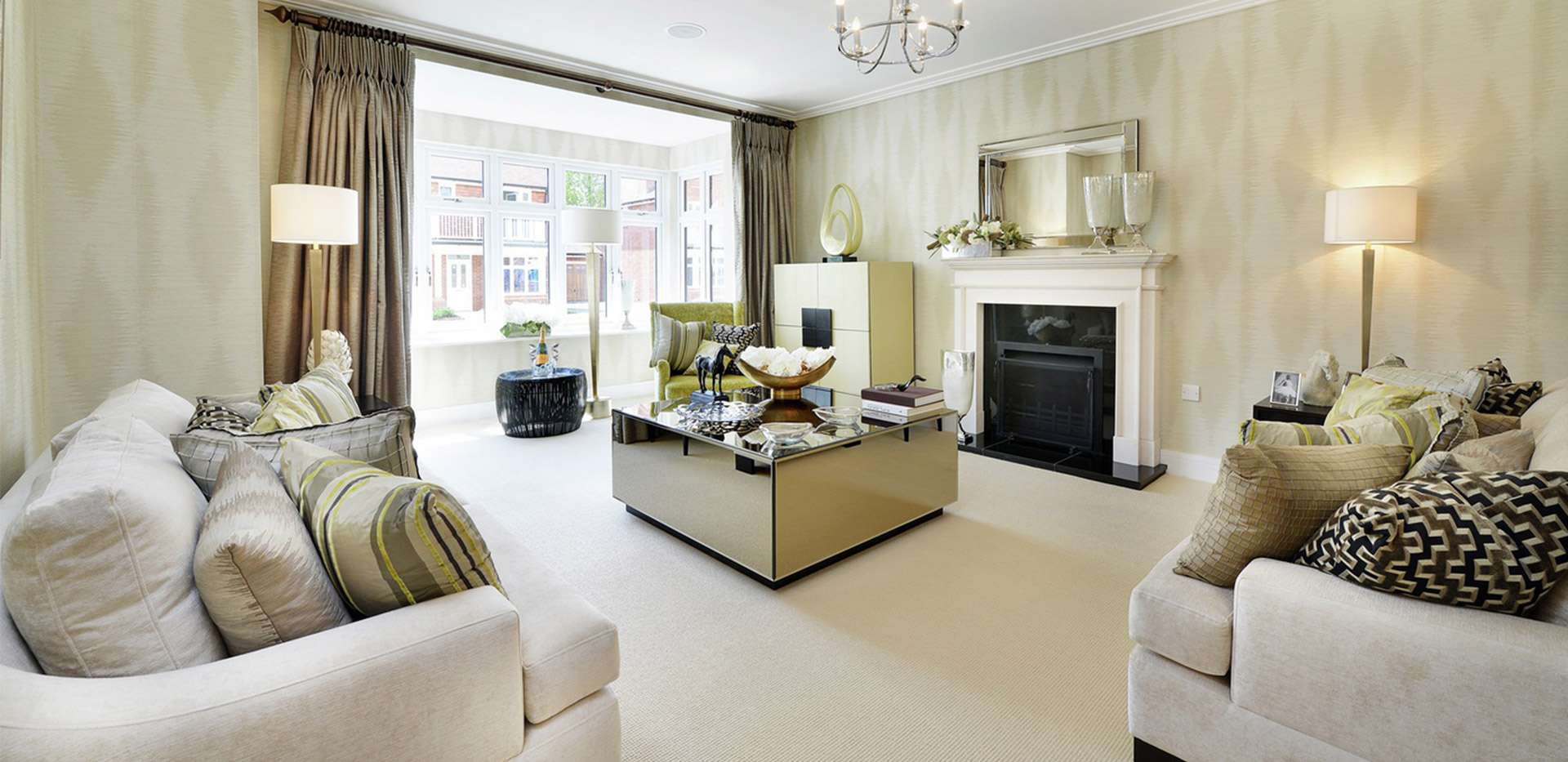 Berkeley, Walnut Grove, Living Room, Interior