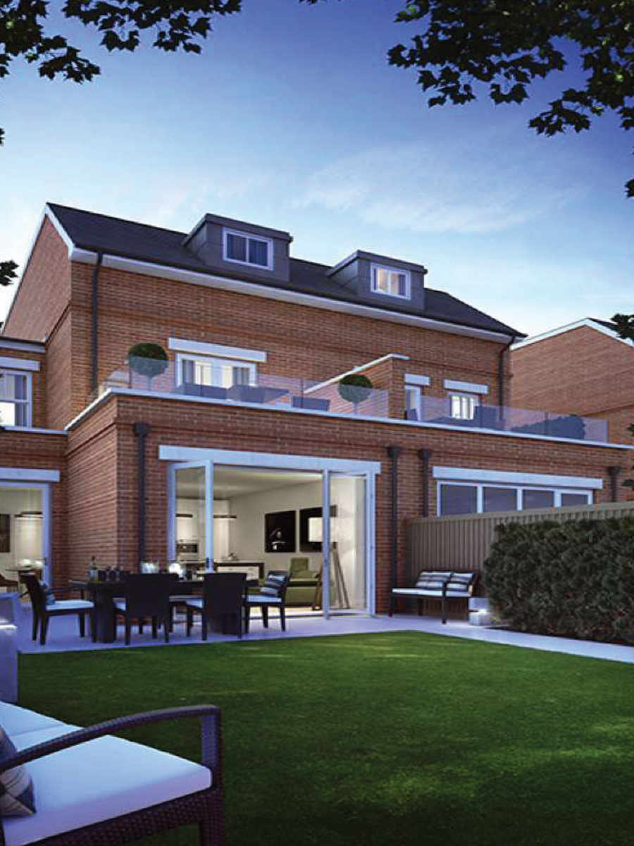 Berkeley, Holmhurst Mews, East Mews, Garden, CGI, Exterior