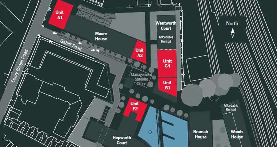 Grosvenor Waterside, Commercial Site Plan