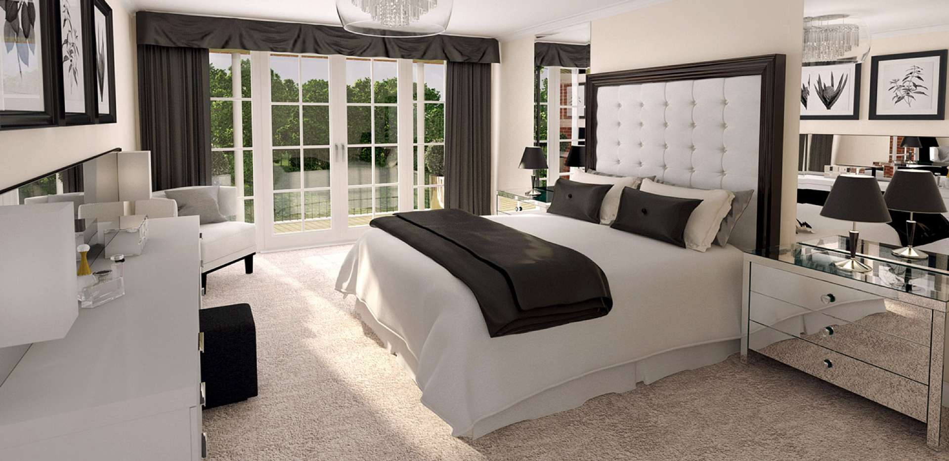 Berkeley, The Groves, Bedroom, CGI, Interior