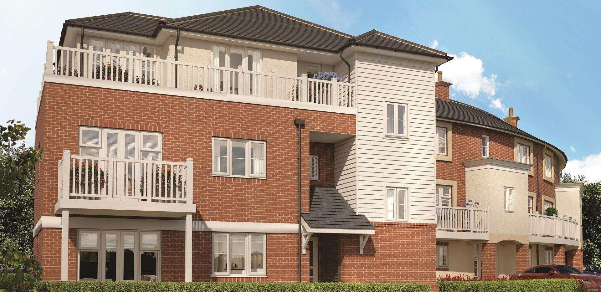 Berkeley, Wye Dene, Apartments, CGI N3