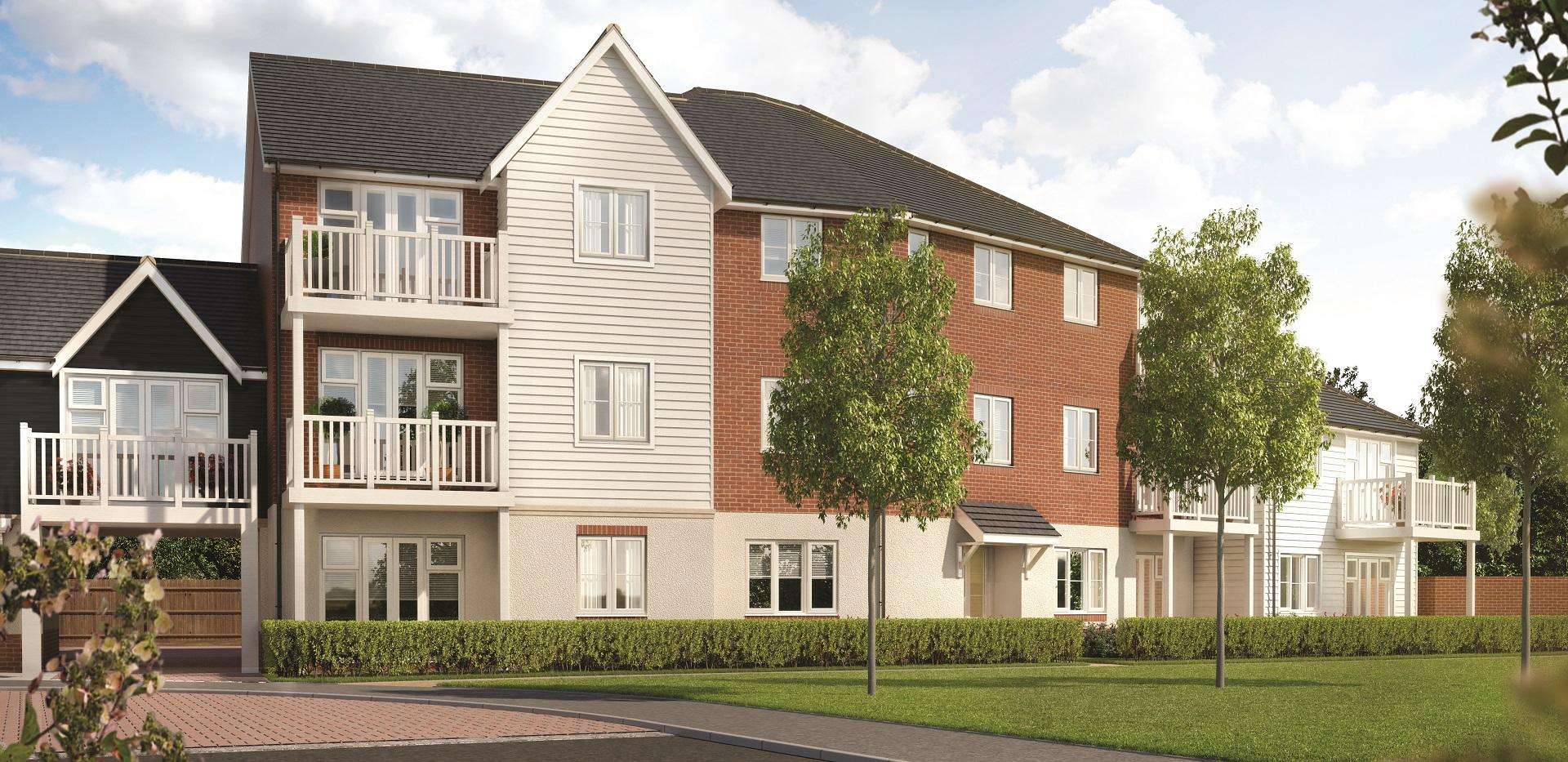 Berkeley, Wye Dene, Apartments, CGI N4