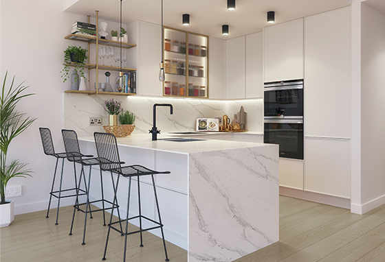 Berkeley, 250 City Road, Minimal Glamour, Kitchen