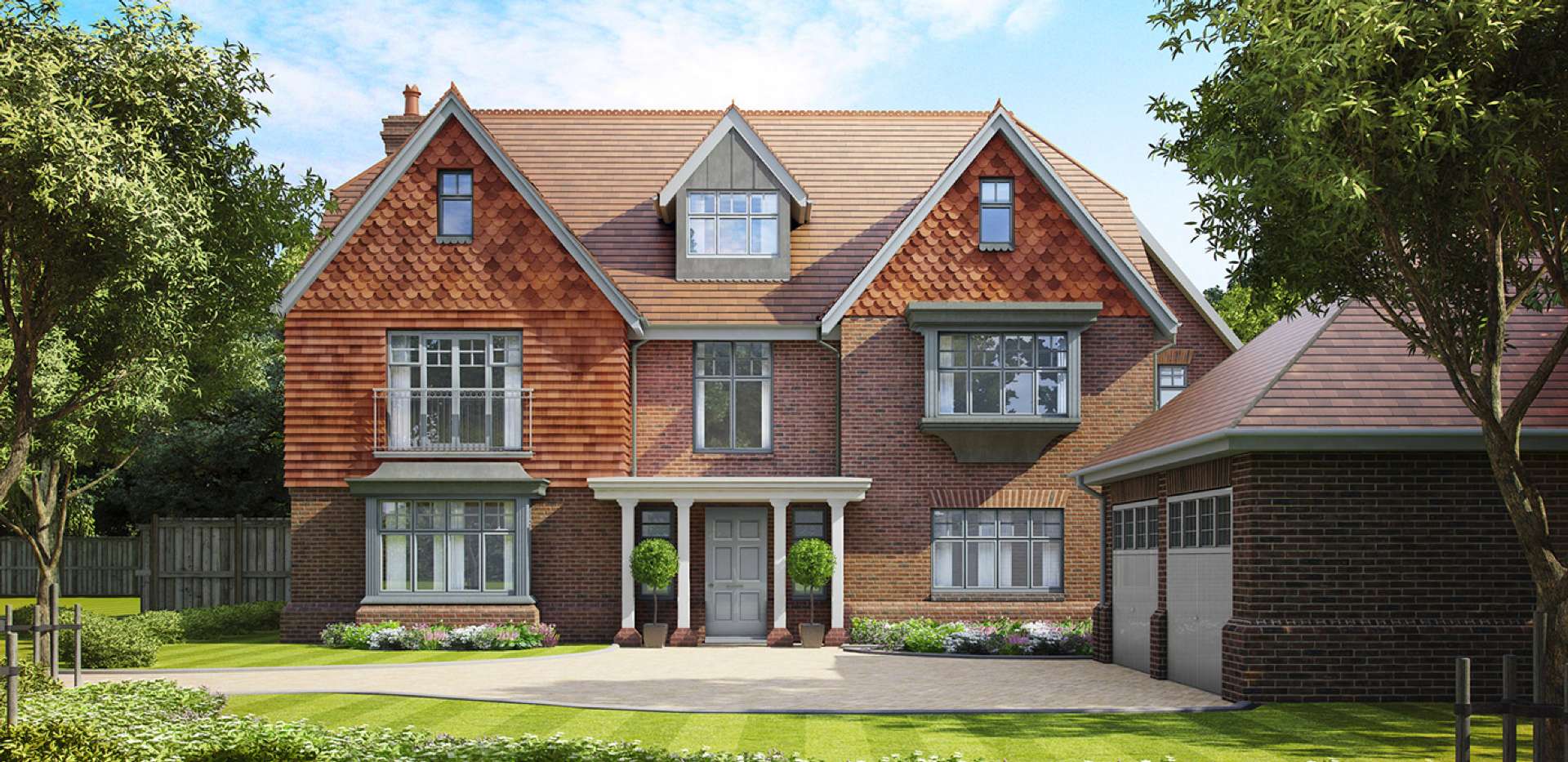 Berkeley Homes, Fairmile Gate, Front, CGI, Exterior