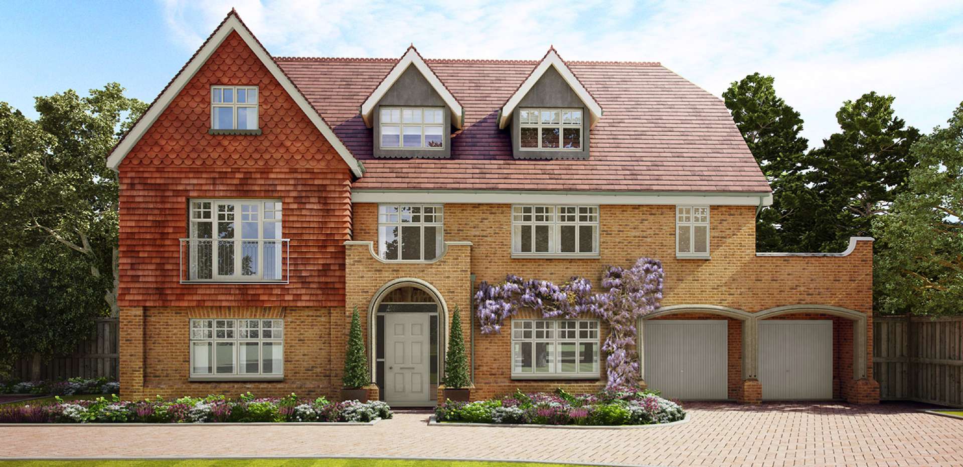 Berkeley Homes, Fairmile Gate, Front, CGI, Exterior