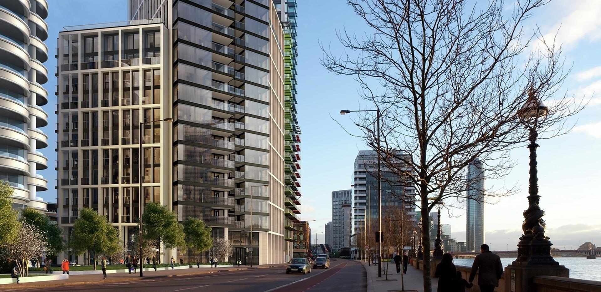 St James, Albert Embankment, The Dumont, Exterior, Along the River Daytime