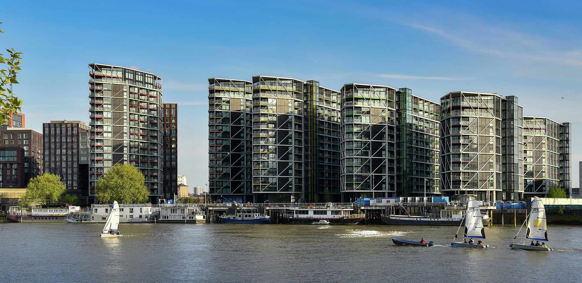 St James, Riverlight, Exterior, Thames River View