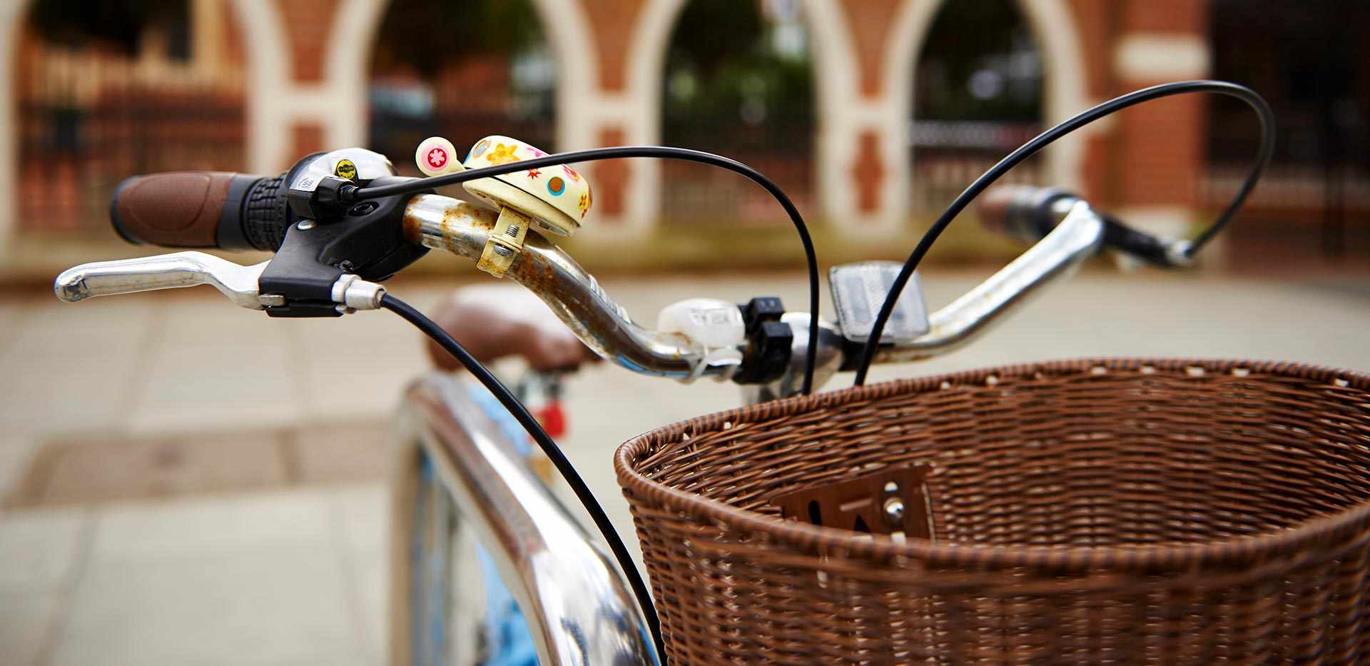 St George, Sovereign Court, Hammersmith, Bike on King Street