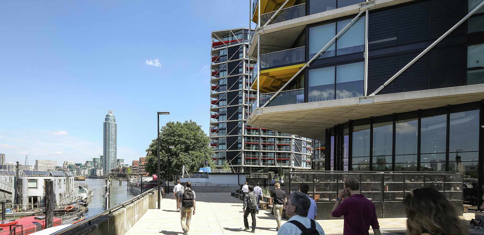 St James, Riverlight, Exterior, Riverside Walk