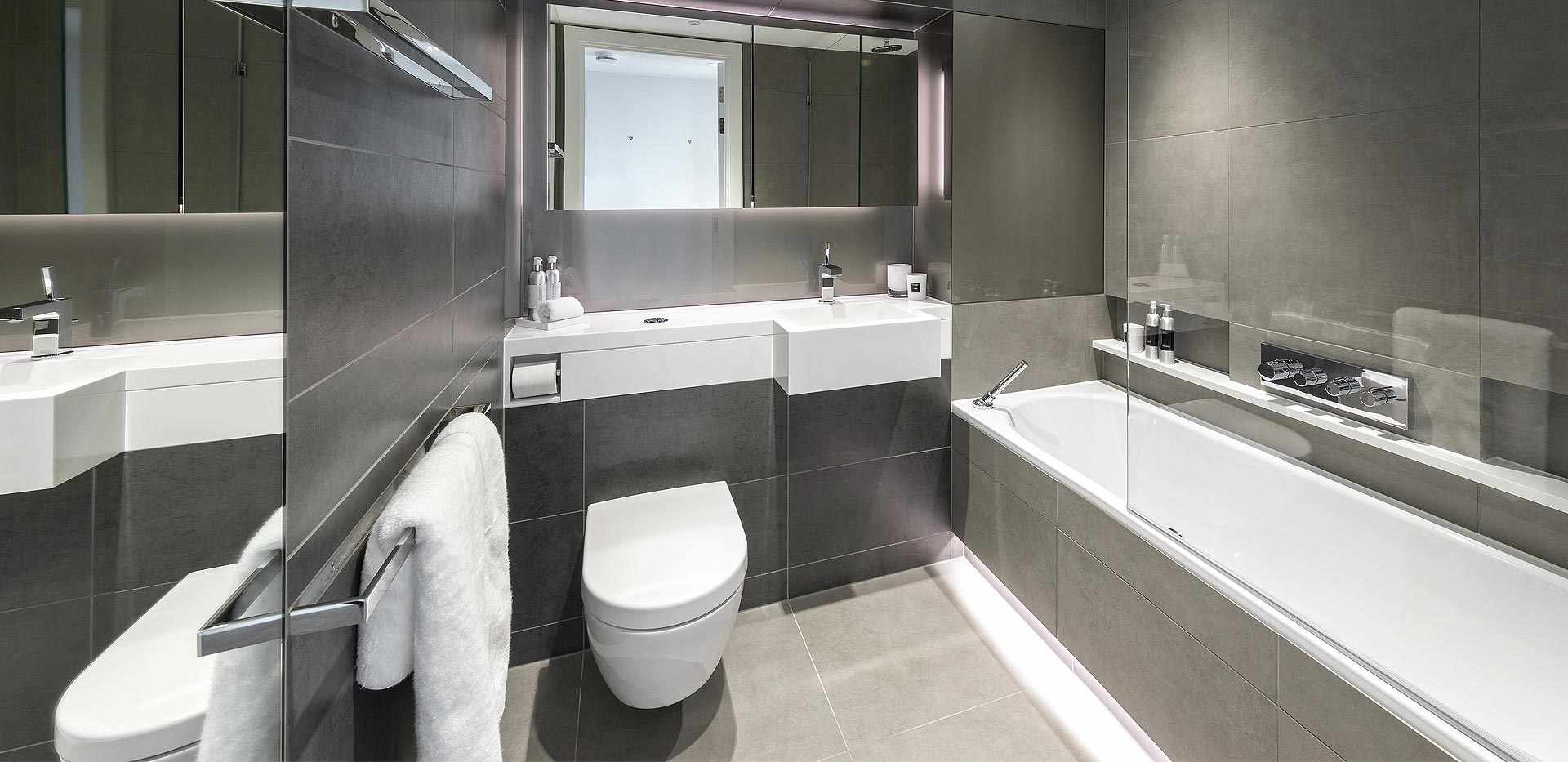 St James, Riverlight, Interior, Plot 288, Bathroom