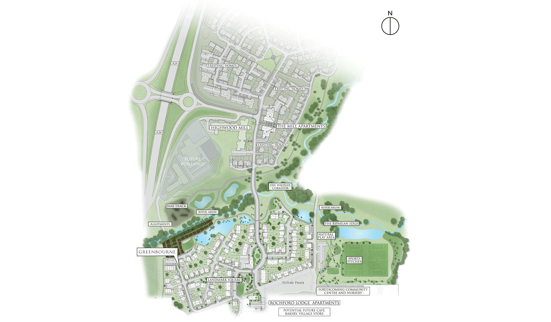 Berkeley, Highwood, Site Plan, Main