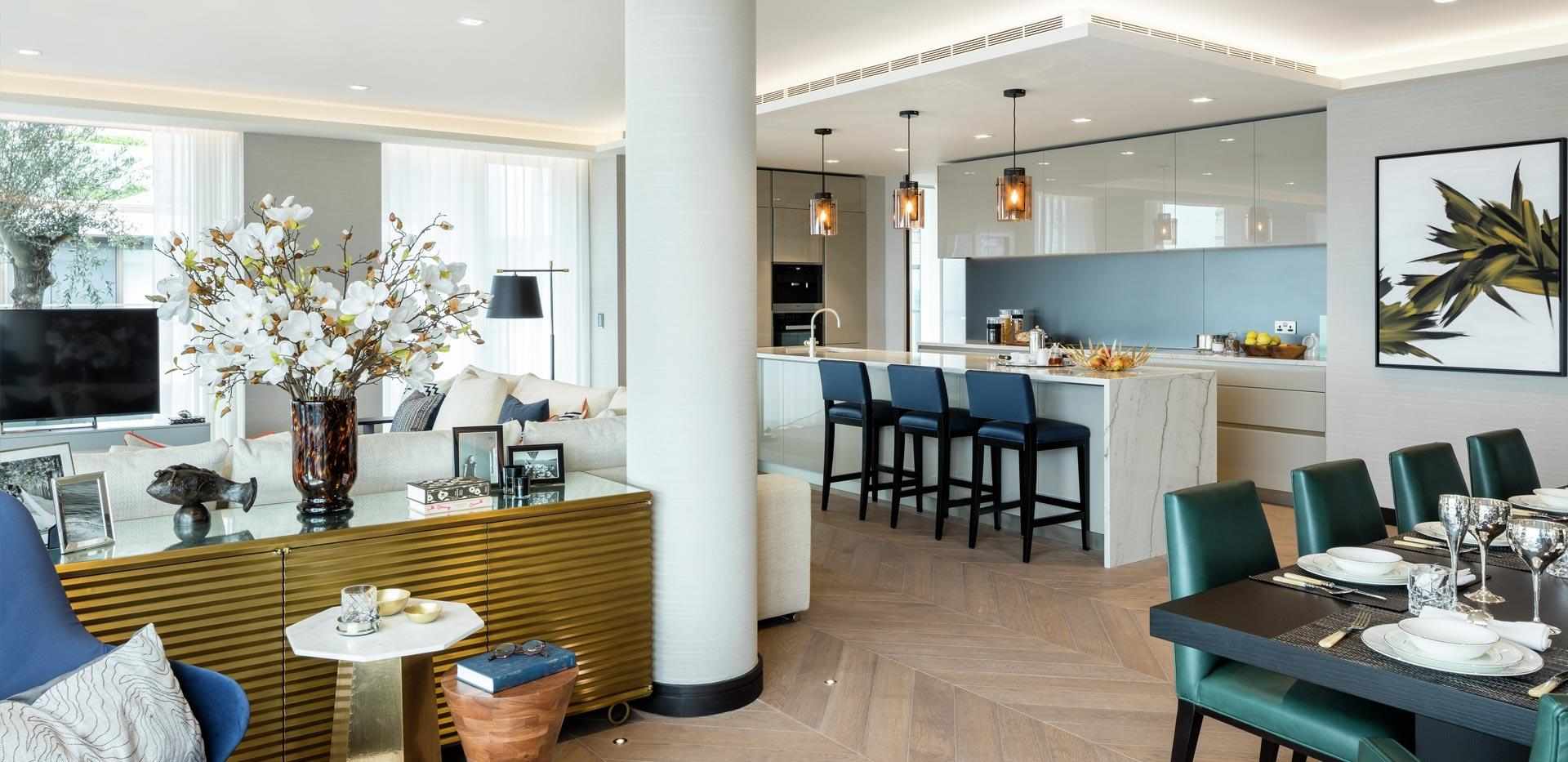 Berkeley, One Tower Bridge, Interior Image, Dining Area