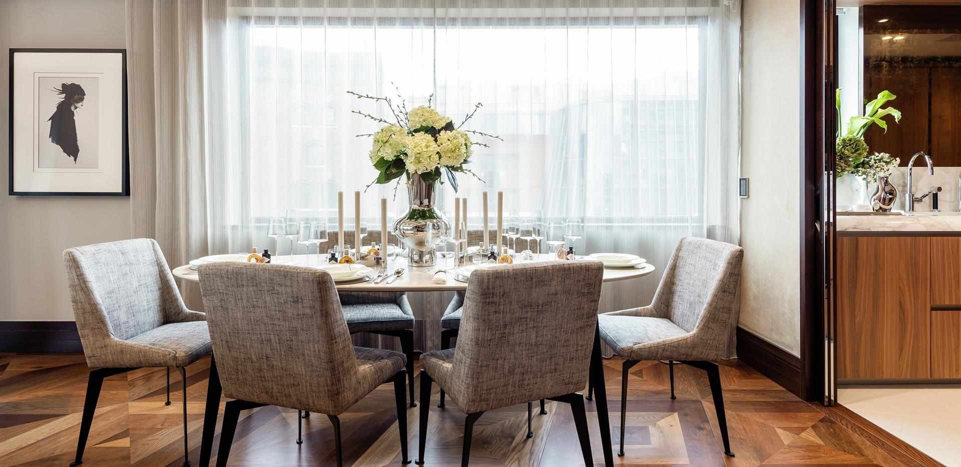 Berkeley, One Tower Bridge, Cambridge 109, Interior, Dining