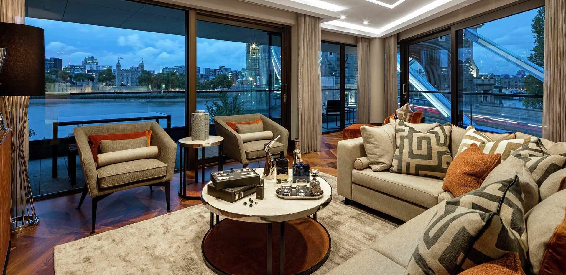 Berkeley, One Tower Bridge, Cambridge 109, Interior, Living Room