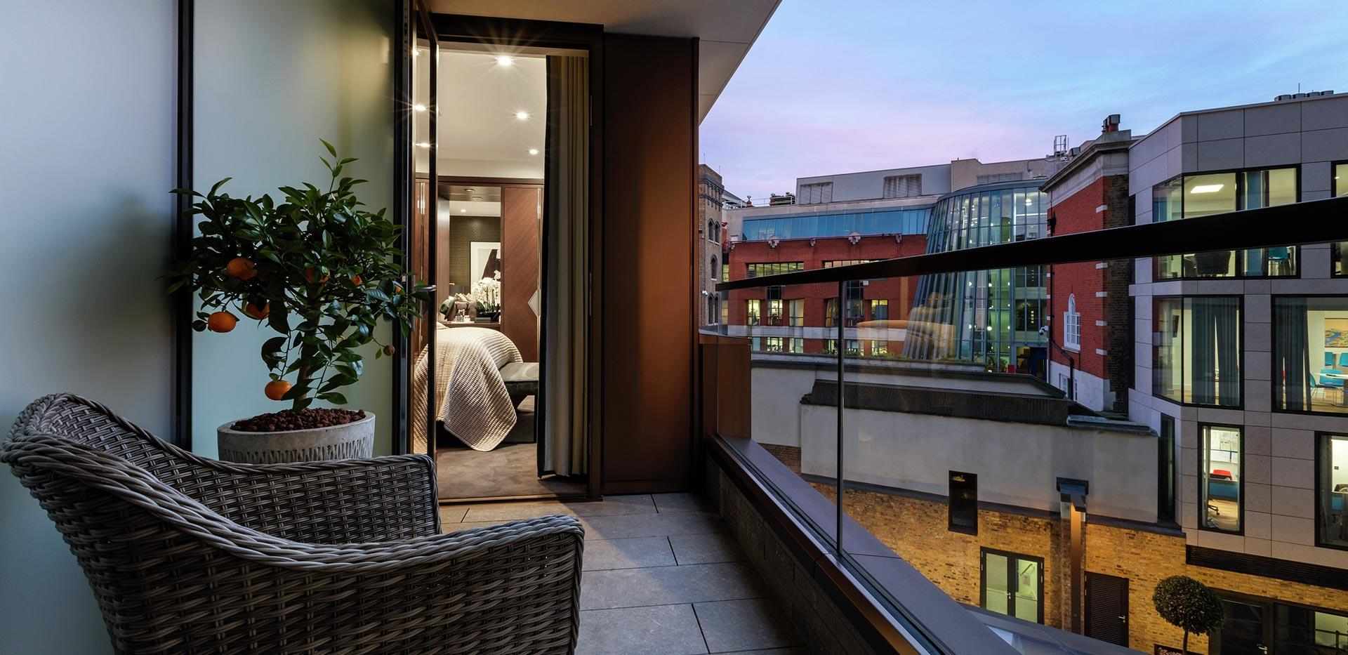 Berkeley, One Tower Bridge, Interiors, Balcony