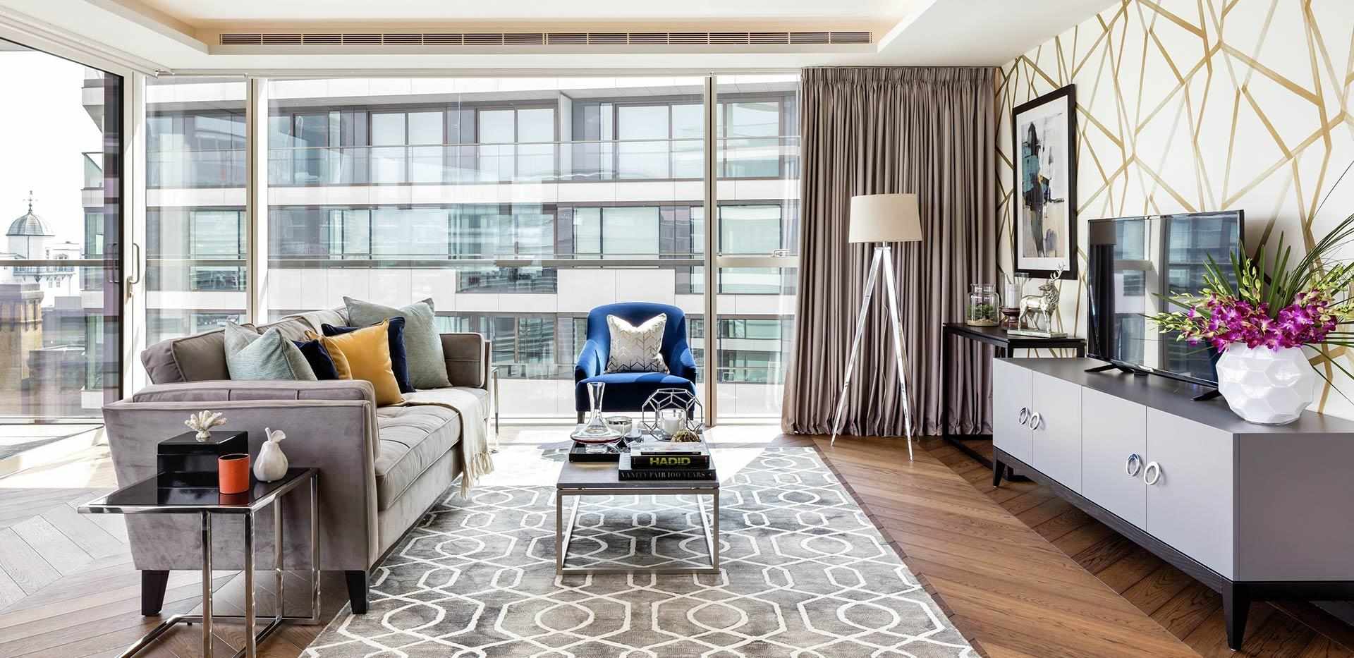 Berkeley, One Tower Bridge, Interiors, Wessex Living Room