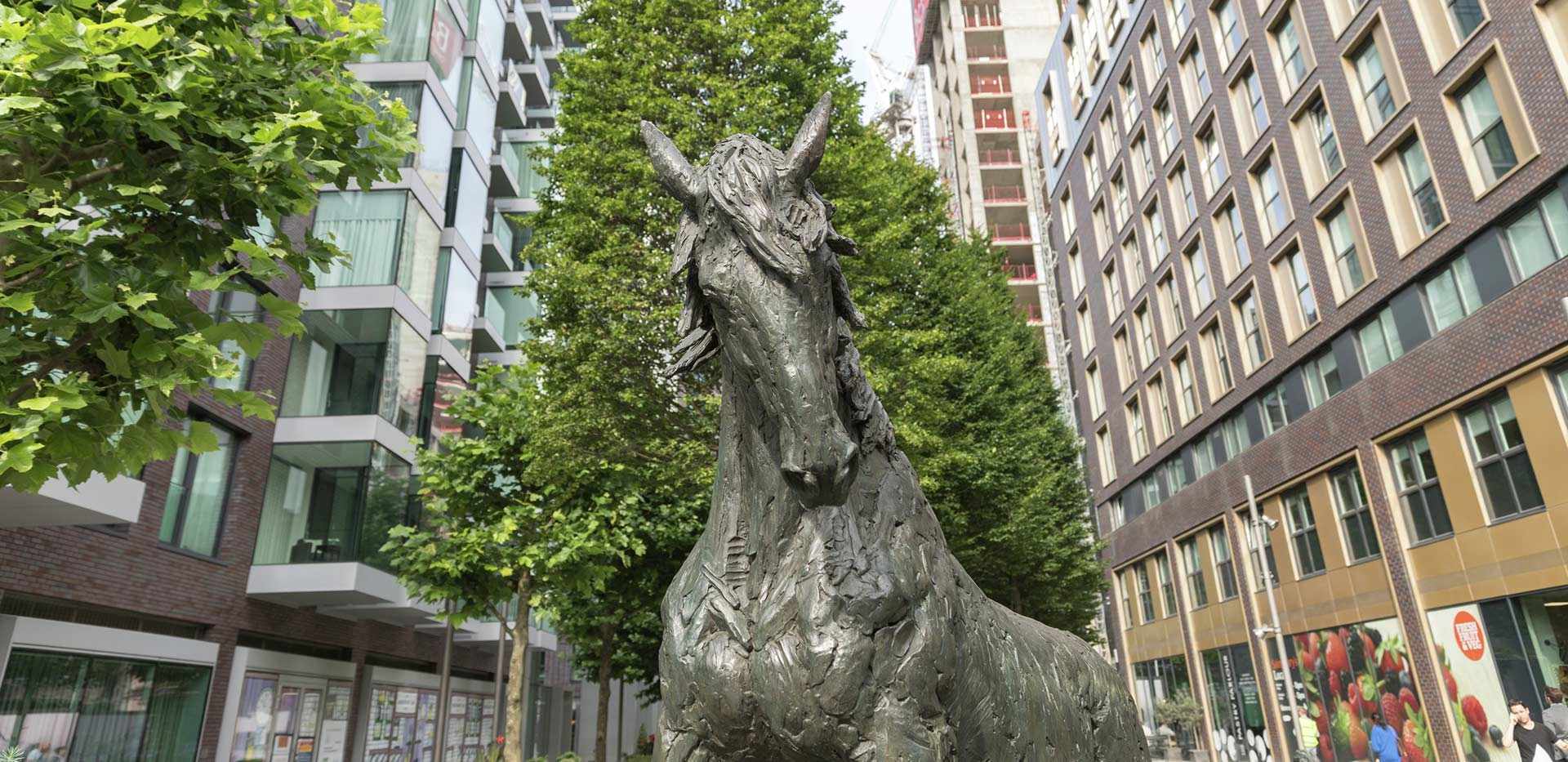 Berkeley, Goodman's Fields, Local Area, Piazza, Horse Sculpture