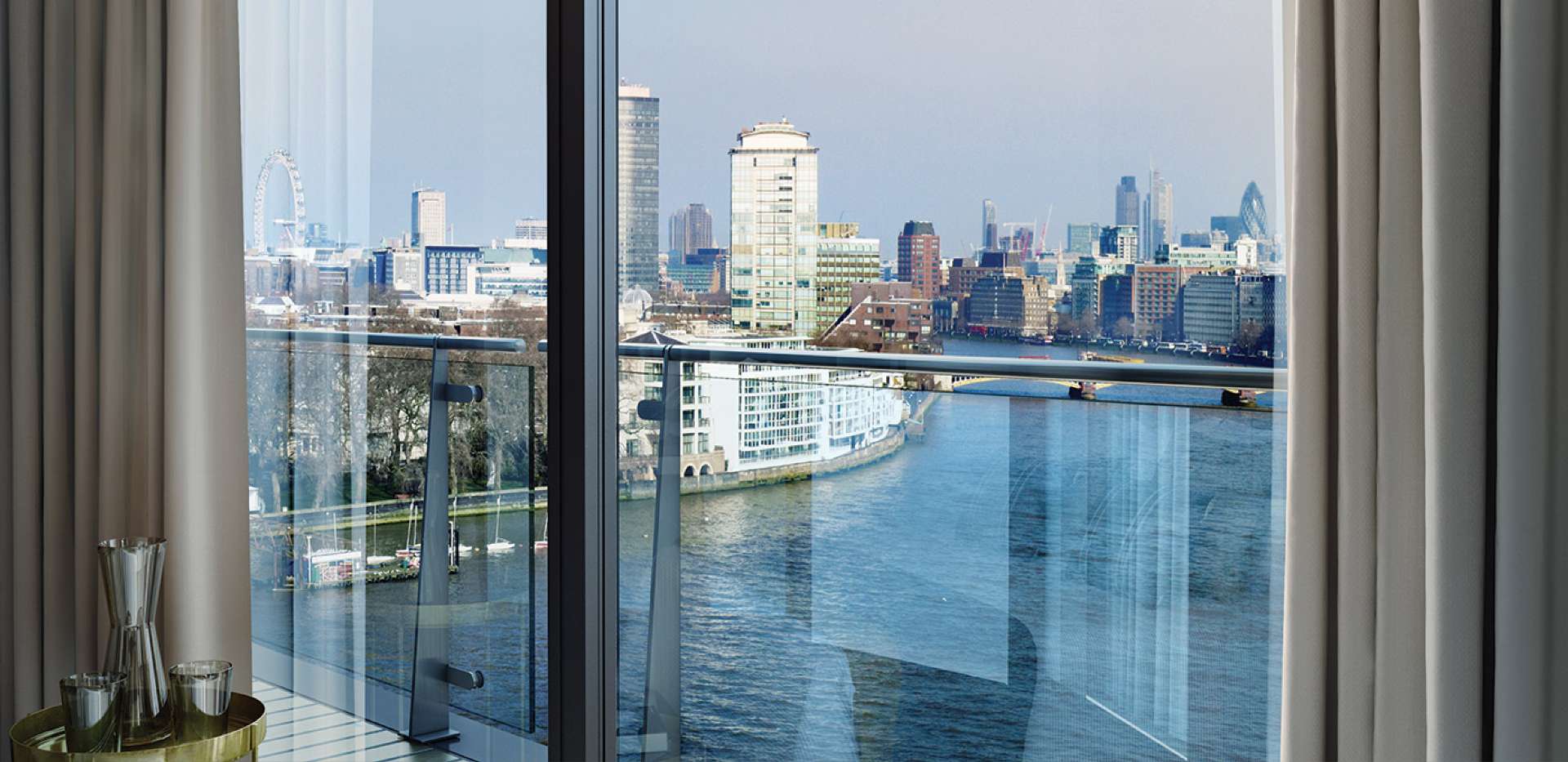 St James, Riverlight, Lounge, View, Interior