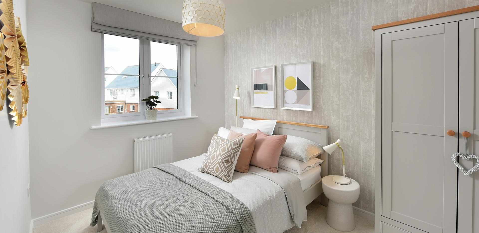 Berkeley, Holborough Lakes, Parkside, 3 Bedroom Showhome, Bedroom