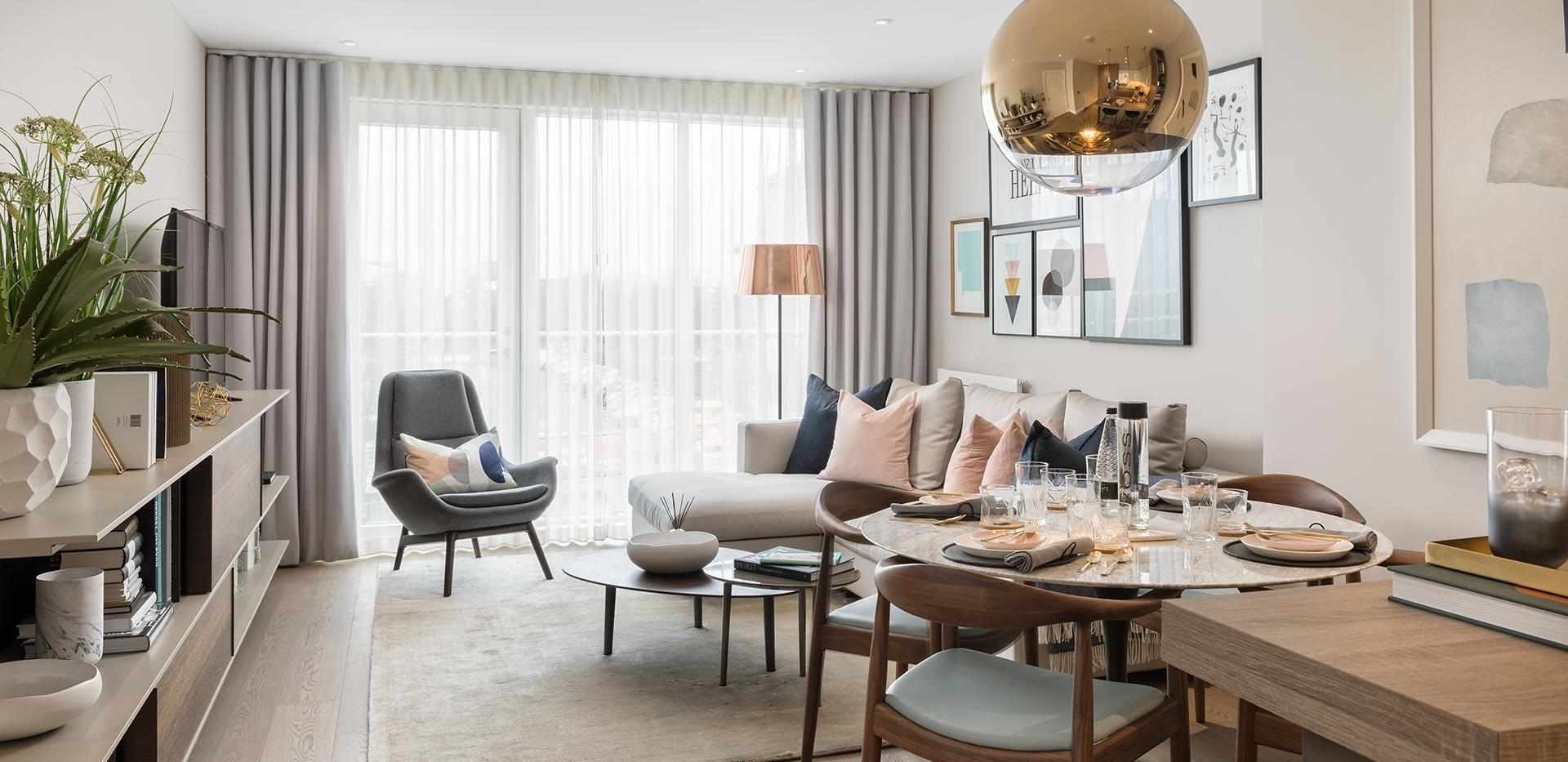 Berkeley, Queenshurst, Interior, Living / Dining