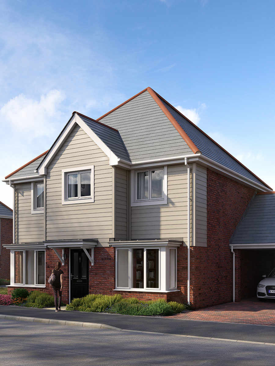 Berkeley, Holborough Lakes, Providence Walk, Exterior, Houses