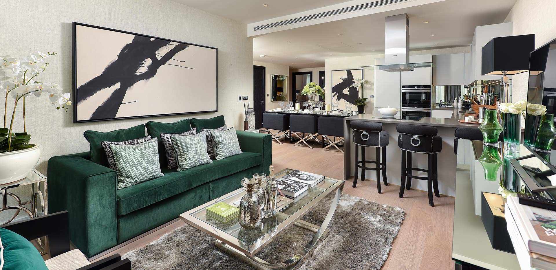 Berkeley, Vista, Show Apartment 401, Living Room