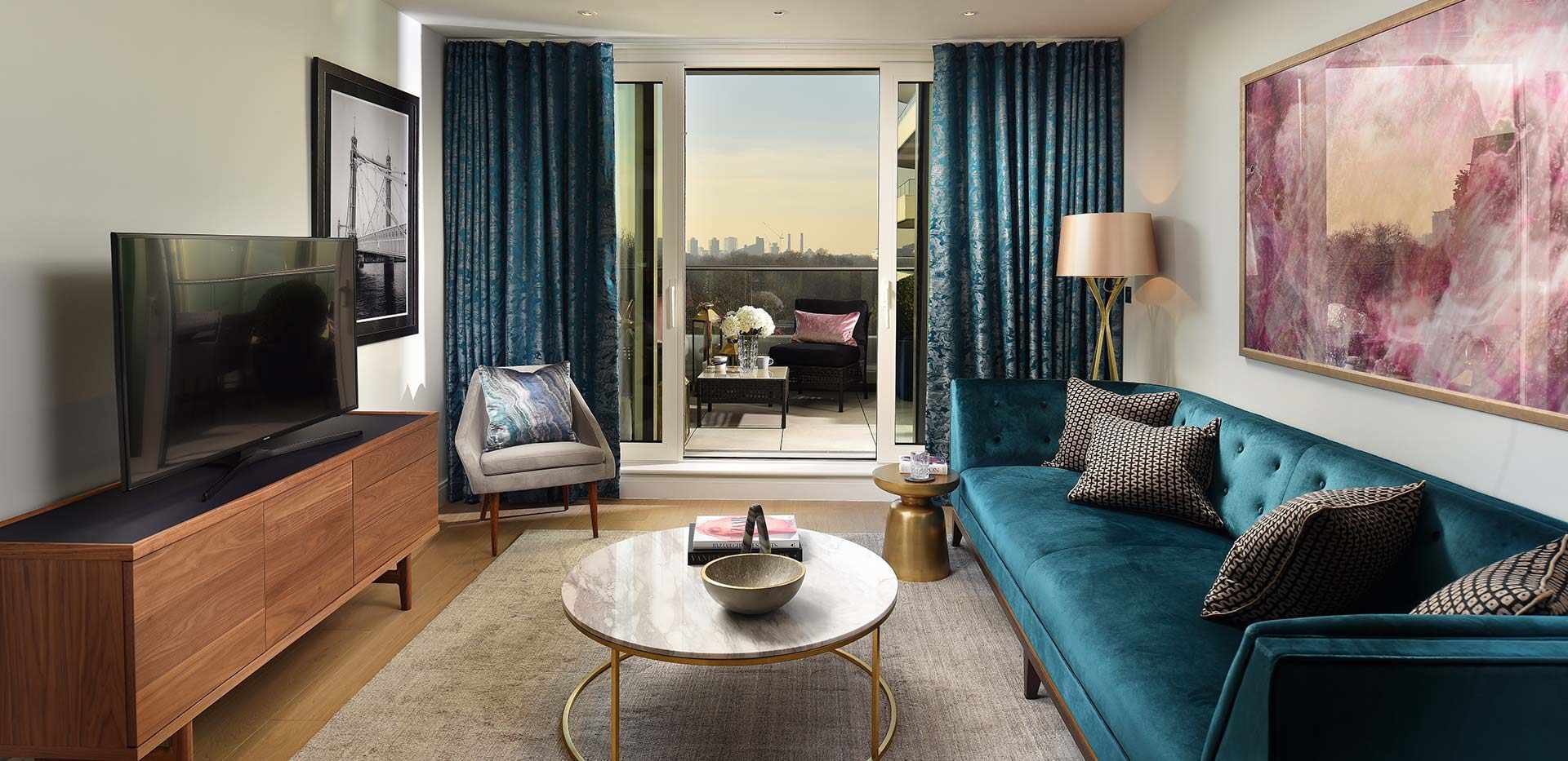 Berkeley, Vista, Show Apartment 282, Living Room