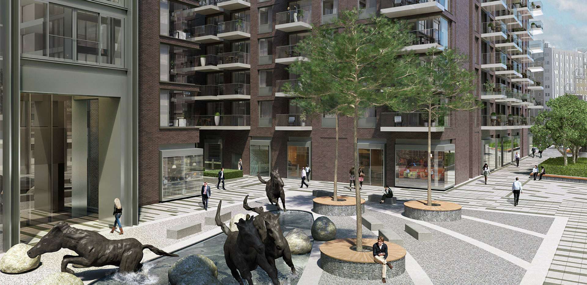 Berkeley, Goodman's Fields, Catalina House, CGI, Exterior