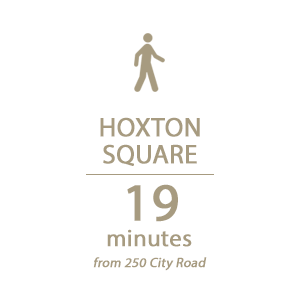 Walking, Hoxton Square
