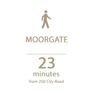 Walking, Moorgate