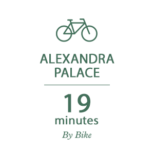 Woodberry Down, Connections Timeline, By Bike, Alexandra Palace