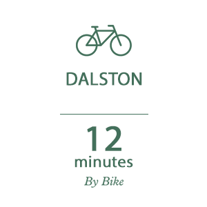Woodberry Down, Connections Timeline, By Bike, Dalston