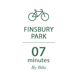 Woodberry Down, Connections Timeline, By Bike, Finsbury Park