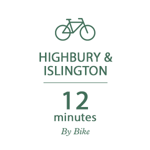 Woodberry Down, Connections Timeline, By Bike, Highbury