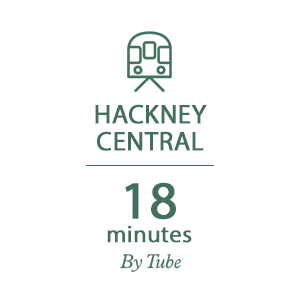 Woodberry Down, Connections Timeline, By Tube, Hackney Central