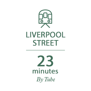 Woodberry Down, Connections Timeline, By Tube, Liverpool Street