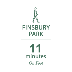 Woodberry Down, Connections Timeline, On Foot, Finsbury Park