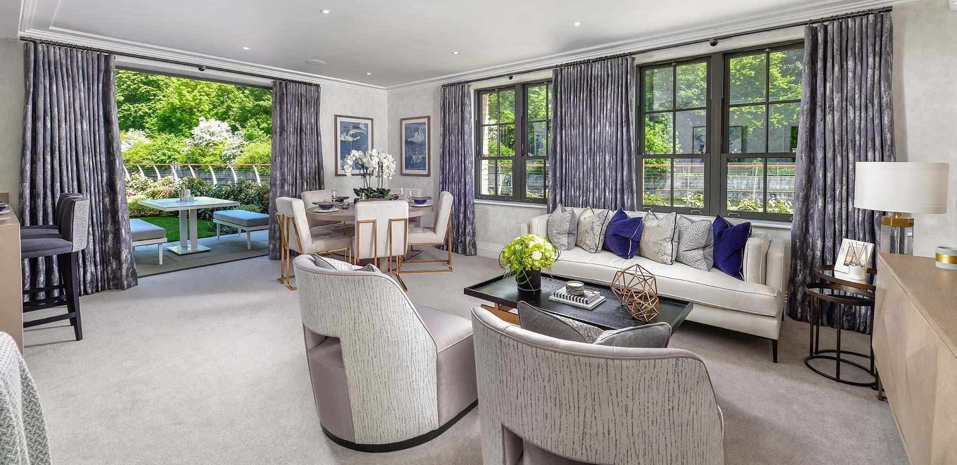 Berkeley, Taplow Riverside, Apartment Interior, Living / Dining