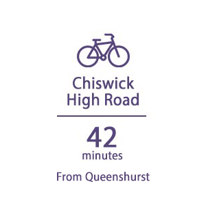 Berkeley, Queenshurst, Travel Timeline, Cycle, Chiswick