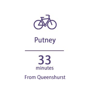 Berkeley, Queenshurst, Travel Timeline, Cycle, Putney